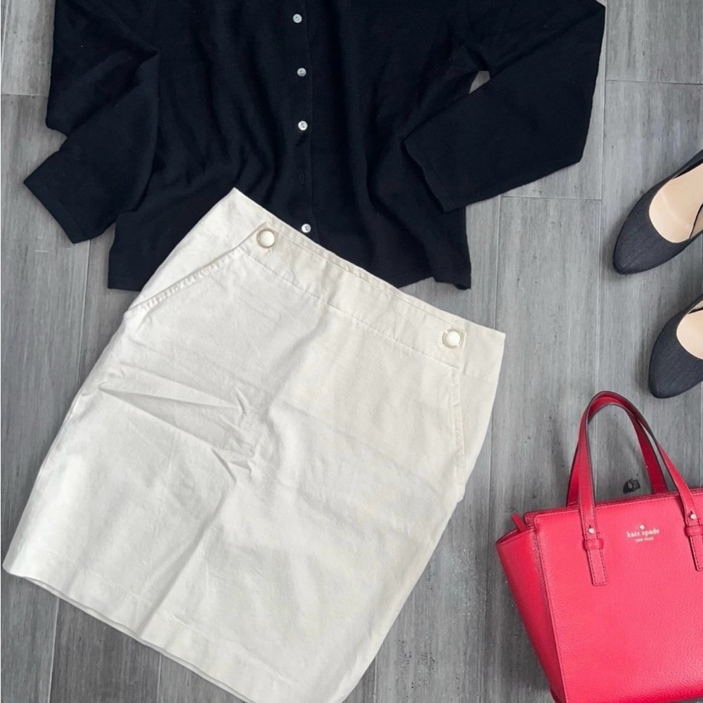 Banana Republic Ivory Pencil Skirt - sz 12